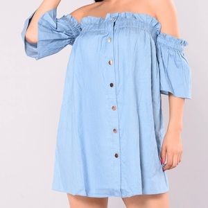 denim dress. size small!